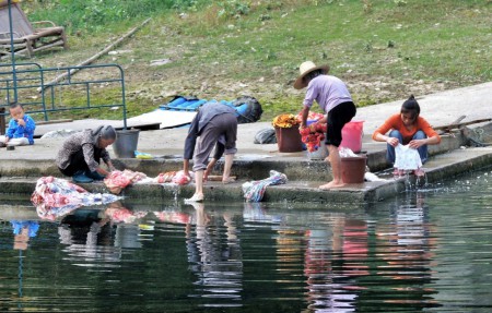Journée de lavage (Rivière Li)